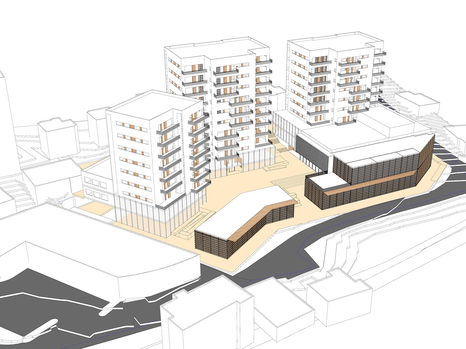 Mixed-use Complex, Kofer Yasif